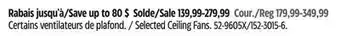 Canadian Tire Selected Ceiling Fans offer