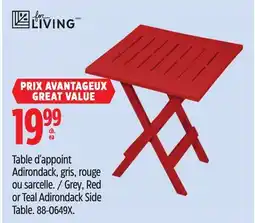 Canadian Tire Grey, Red or Teal Adirondack Side Table offer