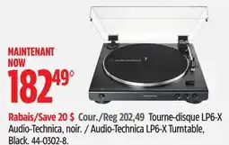 Canadian Tire Audio Technica LP6-X Turntable offer