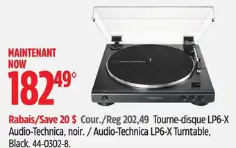 Canadian Tire Audio Technica LP6-X Turntable offer