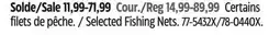 Canadian Tire lucky Selected Fishing Nets offer