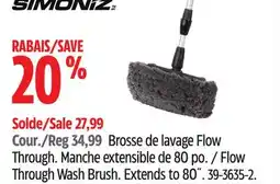 Canadian Tire Flow Through Wash Brush offer