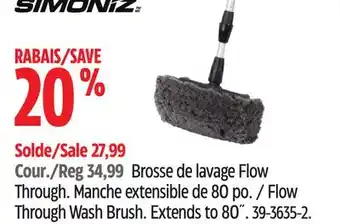 Canadian Tire Flow Through Wash Brush offer