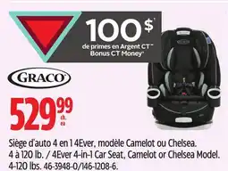 Canadian Tire GRACO 4Ever 4-in-1 Car Seat, Camelot or Chelsea Model offer