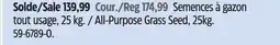 Canadian Tire Garden Club All-Purpose Grass Seed, 25kg offer