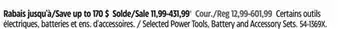 Canadian Tire Dewalt Selected Power Tools, Battery and Accessory Sets offer