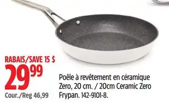 Canadian Tire Heritage the Rock 20cm Ceramic Zero Frypan offer