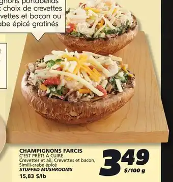 IGA C'EST PRÊT! À CUIRE STUFFED MUSHROOMS offer