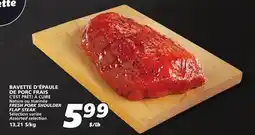 IGA C'EST PRÊT! À CUIRE FRESH PORK SHOULDER FLAP STEAK offer