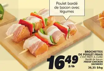 IGA C'EST PRÊT! À CUIRE FRESH CHICKEN SKEWERS offer
