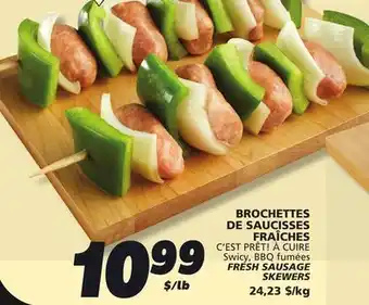 IGA C'EST PRÊT! À CUIRE FRESH SAUSAGE SKEWERS offer