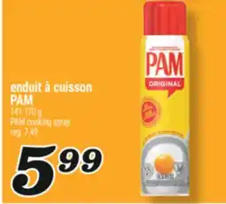 Marché Richelieu ENDUIT À CUISSON PAM | PAM COOKING SPRAY offer
