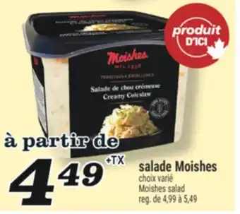 Marché Richelieu SALADE MOISHES | MOISHES SALAD offer