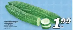 Marché Richelieu CONCOMBRE ANGLAIS SANS PÉPINS | SEEDLESS ENGLISH CUCUMBER offer