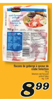 Marché Richelieu FLOCONS DE GOBERGE À SAVEUR DE CRABE SELECTION | SELECTION CRAB FLAVOURED POLLOCK FLAKES offer