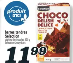 Marché Richelieu barres tendres Selection pépites de chocolat, | Selection Chewy bars offer