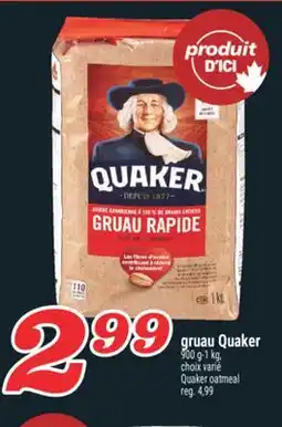 Marché Richelieu GRUAU QUAKER | QUAKER OATMEAL offer