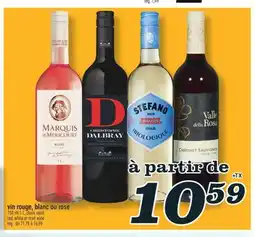Marché Richelieu VIN ROUGE, BLANC OU ROSÉ | RED, WHITE OR ROSÉ WINE offer