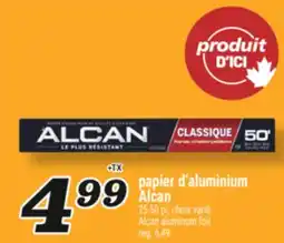 Marché Richelieu PAPIER D'ALUMINIUM ALCAN | ALCAN ALUMINUM FOIL offer