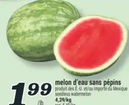 Marché Richelieu MELON D'EAU SANS PÉPINS | SEEDLESS WATERMELON offer