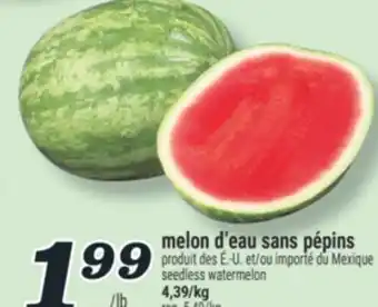 Marché Richelieu MELON D'EAU SANS PÉPINS | SEEDLESS WATERMELON offer