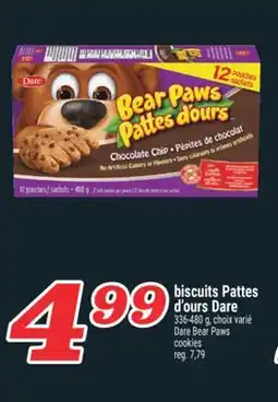 Marché Richelieu BISCUITS PATTES D'OURS DARE | DARE BEAR PAWS COOKIES offer