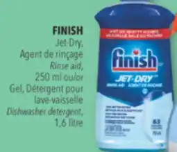 Familiprix FINISH Gel Dishwasher detergent, 1,6 litre or Jet-Dry Rinse aid offer