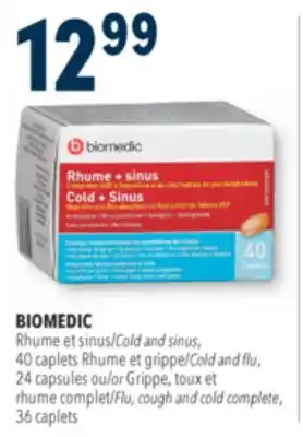 Familiprix Biomedic nighttime acetaminophen caplets with antihistamine for adults 40un offer