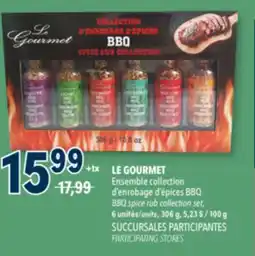 Familiprix LE GOURMET, BBQ spice rub collection set, 6 units, 306 g offer