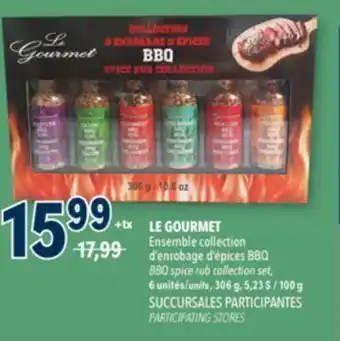 Familiprix LE GOURMET, BBQ spice rub collection set, 6 units, 306 g offer