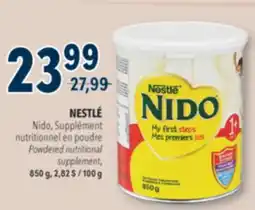 Familiprix NESTLÉ Nido Powdered nutritional supplement offer