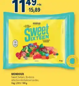 Familiprix MONDOUX, Sweet Sixteen, Selected candies, 1 kg offer