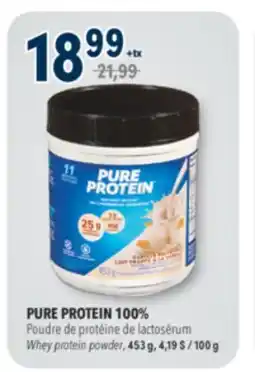 Familiprix Pure Protein 100% Pure Protein 100% Whey vanilla cream powder 453g offer