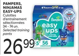 Brunet PAMPERS, NINJAMAS EASY-UPS Culottes d'entraînement sélectionnées offer
