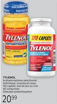 Brunet TYLENOL Acétaminophène sélectionné Arthritique, muscles et corps offer