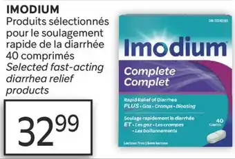 Brunet IMODIUM Produits sélectionnés pour le soulagement rapide de la diarrhée offer