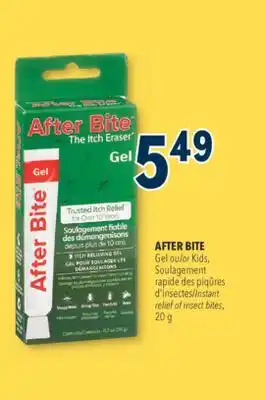Familiprix AFTER BITE Gel or Kids Instant relief of insect bites offer