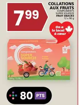 Rachelle-Bery Grocery COMPLIMENTS SUPER SQUEEZE FRUIT SNACKS offer