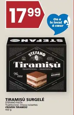 Rachelle-Bery Grocery STEFANO FAITA Traditionnel, Choco-noisettes FROZEN TIRAMISÙ offer