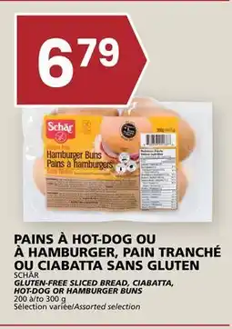 Rachelle-Bery Grocery SCHÄR GLUTEN-FREE SLICED BREAD, CIABATTA, HOT-DOG OR HAMBURGER BUNS offer