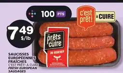 Marches Tradition C'EST PRÊT! À CUIRE FRESH EUROPEAN SAUSAGES offer