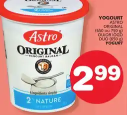 Marches Tradition ASTRO ORIGINAL (650 ou 750 g) OR IÖGO DUO (650 g) YOGURT offer