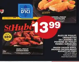 Marches Tradition ST-HUBERT FROZEN CHICKEN WINGS, BREADED CHICKEN BREAST NUGGETS OR STRIPS offer