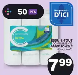 Marches Tradition COMPLIMENTS PAPER TOWELS offer