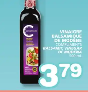Marches Tradition COMPLIMENTS BALSAMIC VINEGAR OF MODENA offer