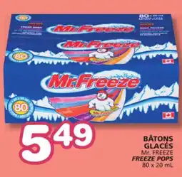 Marches Tradition Mr. FREEZE FREEZE POPS offer