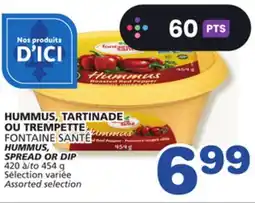Marches Tradition FONTAINE SANTÉ HUMMUS, SPREAD OR DIP offer