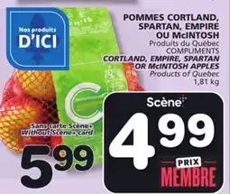 Marches Tradition COMPLIMENTS CORTLAND, EMPIRE, SPARTAN OR MCINTOSH APPLES offer