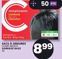 Marches Tradition COMPLIMENTS GARBAGE BAGS offer