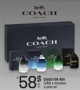 Uniprix COACH FOR MEN Coffret 4 morceaux/4-piece set offer